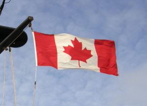 Canadian flag. (Photo by By Makaristos (Own work) [Public domain], via Wikimedia Commons)