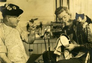 Bill Loeb and Lloyd MacInnis performing on CJCB Radio’s Dishpan Parade, ca. 1948. 2015-010. Beaton Institute, Cape Breton University