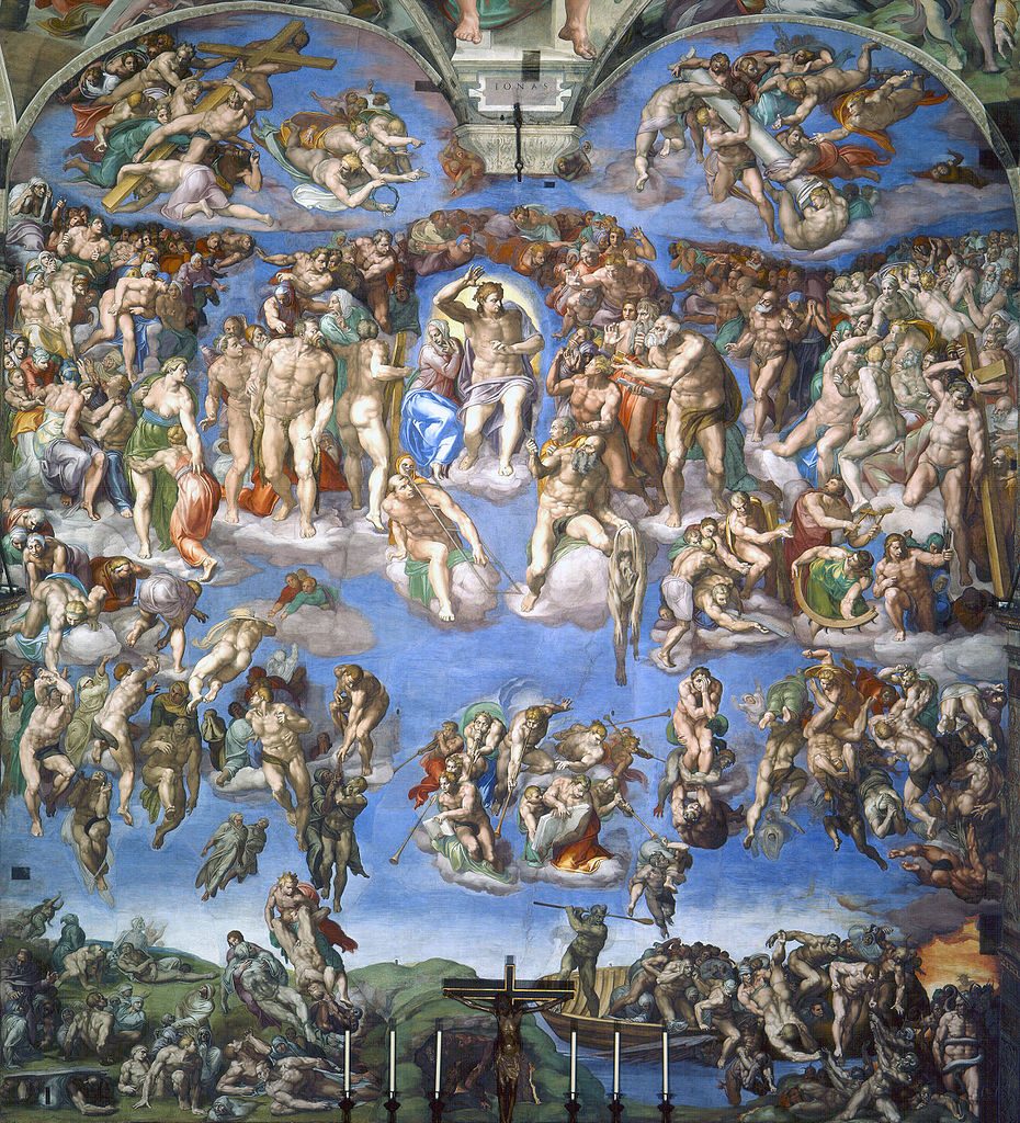 Last Judgment, Michelangelo, Public Domain, via Wikimedia Commons