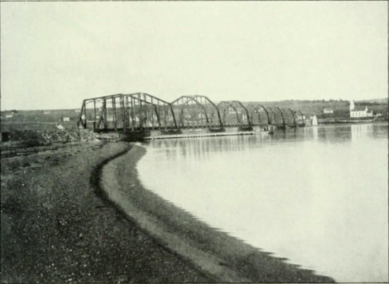 Grand Narrows Bridge, circa 1900. Photo: C. W. Vernon, Cape Breton at the Beginning of the Twentieth Century, Toronto: Nation Publishing, 1903