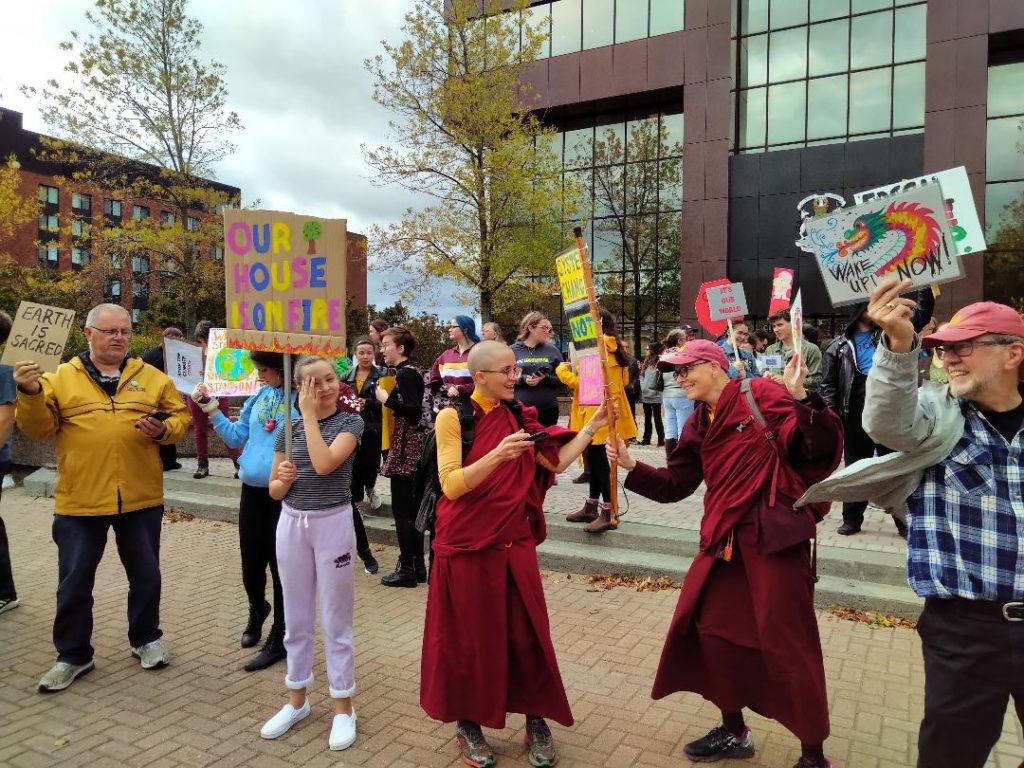 Climate strikers at Civic Centre, Sydney, NS. 27 September 2019. (Spectator photo)