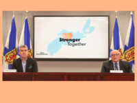 Premier Stephen McNeil and Dr. Robert Strang, daily COVID-19 Update for 20 April 2020.