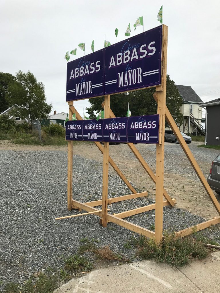 Chris Abbass Mayoral Sign