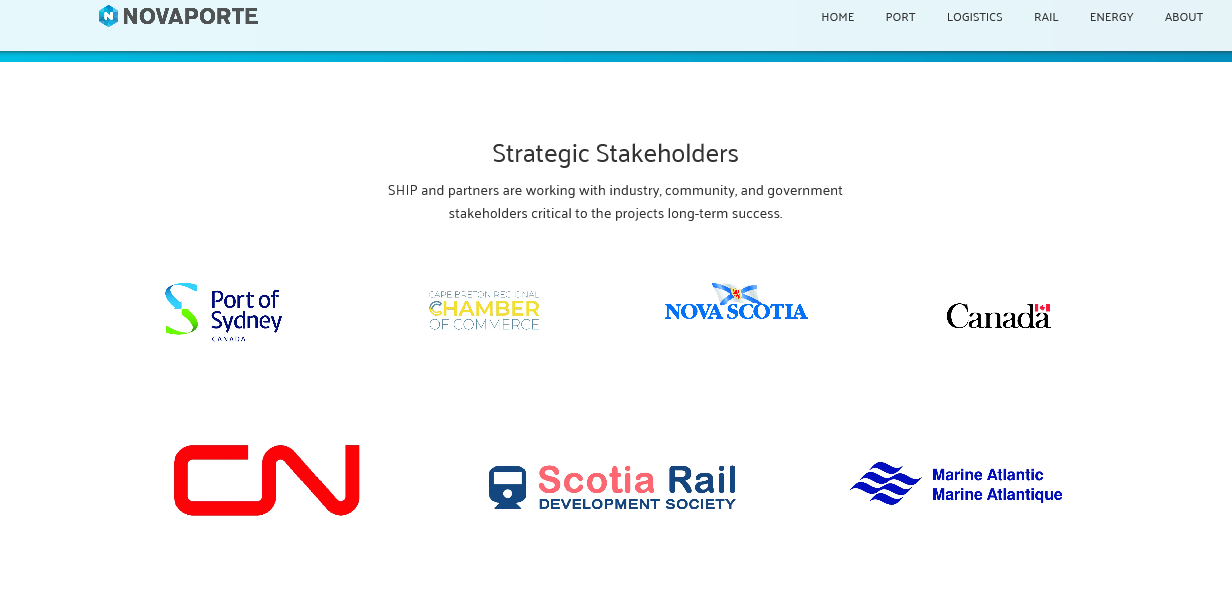 Novaporte "Strategic Stakeholders"