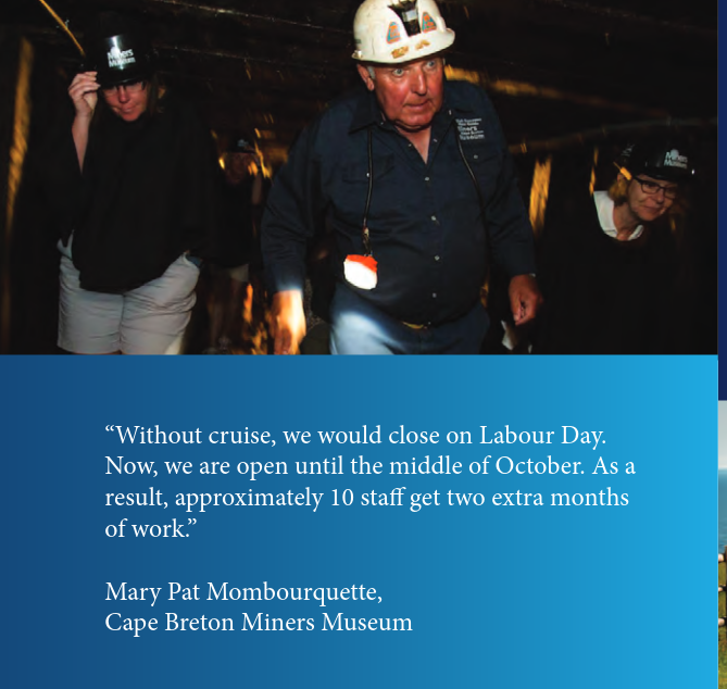 Miners Museum picture and quote from executive director