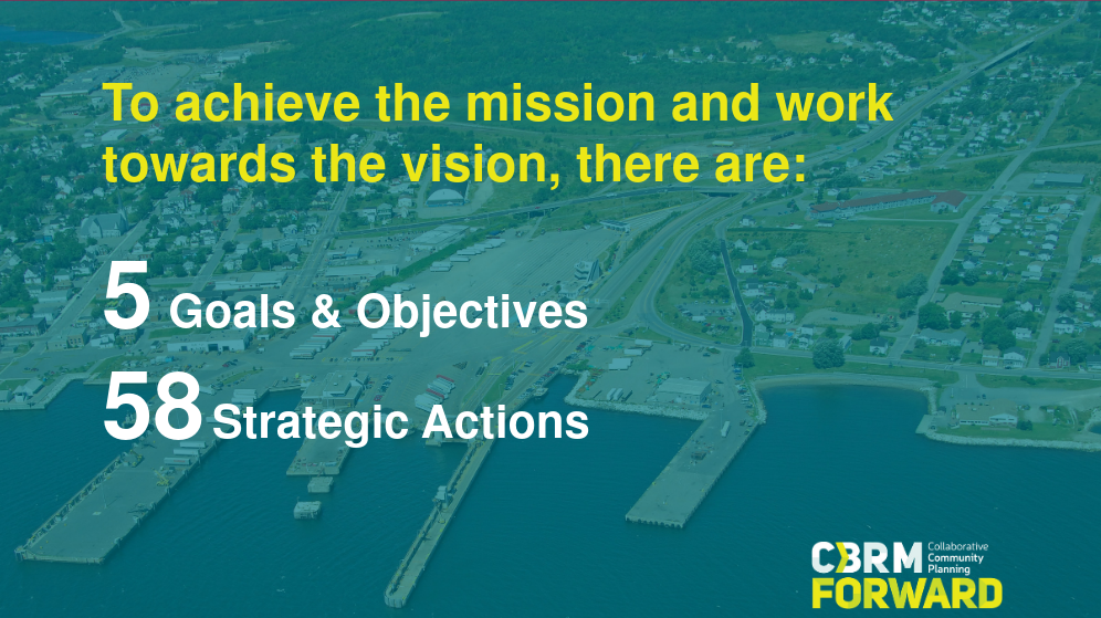 Slide from CBRM Forward economic development strategy presentation